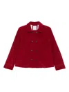 Why Ci Corduroy Double-breasted Jacket In Red