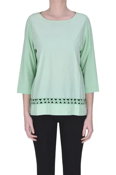 Why Ci Cotton Blouse In Pastel Green