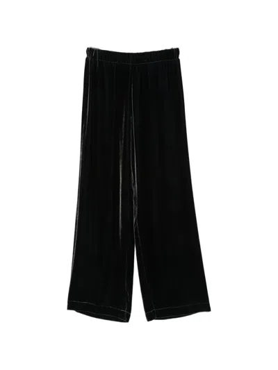 Why Ci Elasticaced-waist Velvet Trousers In Multi