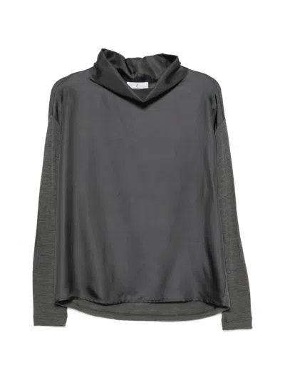 Why Ci T-shirt Mit Stehkragen In Gray