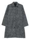 Why Ci Herringbone Reversible Coat In Gray