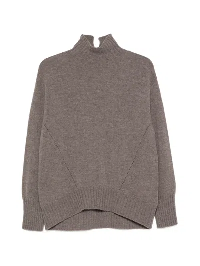 Why Ci Pullover Mit Geripptem Saum In Gray