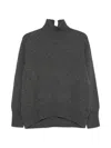 Why Ci Pullover Mit Geripptem Saum In Gray