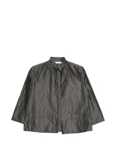 Why Ci Stehkragen-jacke Mit Dreiviertelärmeln In Gray