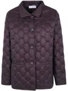 Why Ci Quilted Button-up Jacket In Brown