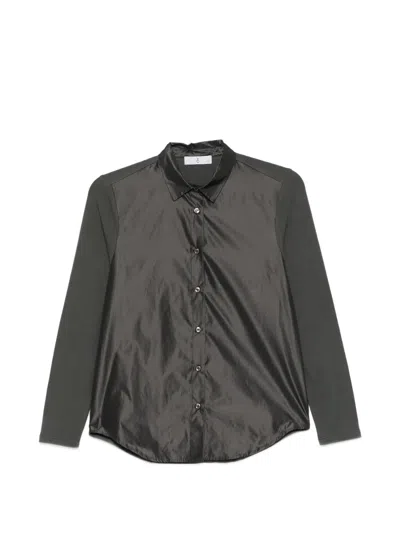 Why Ci Panelled Long-sleeve Shirt In Black