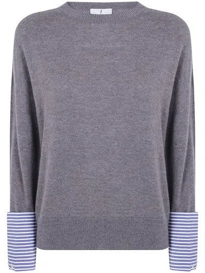 Why Ci Round Neck Sweater In Gray