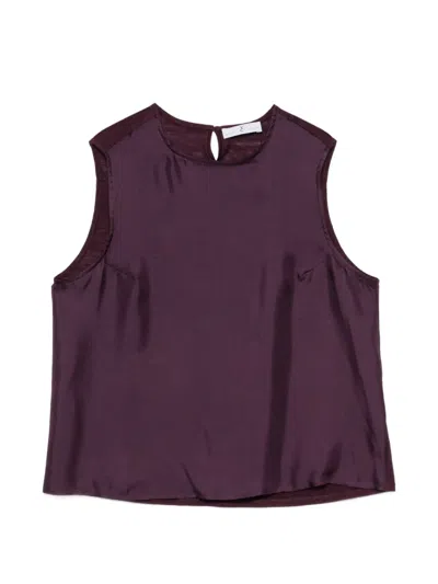 Why Ci Ärmellose Bluse Mit Schlüssellochausschnitt In Purple