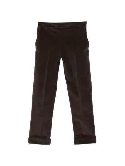 Why Ci Turn-up Cuff Trousers In Brown