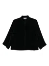 Why Ci Velvet-finish Jacket In Black