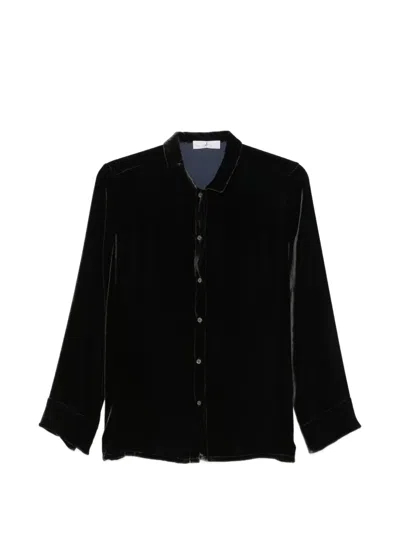 Why Ci Hemd Aus Samt In Black