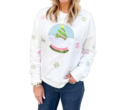 Why Dress Globe Sweatshirt In White