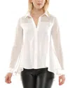 Why Dress Mesh Sleeve Top In White