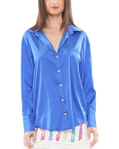 Why Dress Satin Button Down Blouse