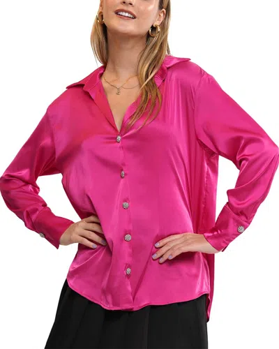 Why Dress Satin Button Down Blouse