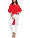 Why Dress V-neck High-low Top In Red