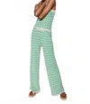 Why Dress Wavy Pants Set In Green In Green