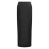 Why Mary Women's Astraea Metallic Maxi Skirt In Black In Black