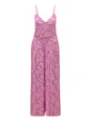 Why Mary Women's Pink / Purple Pink Culotte Palazzo Pants - Phoebe In Pink/purple