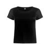 Why Mary Women's Rhea Metallic Knit T-shirt In Black In Black