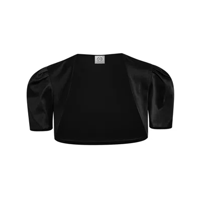 Why Mary Women's Victoria Black Satin Bolero Jacket