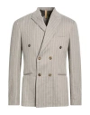 Why Not Brand Man Blazer Beige Size 42 Polyester, Viscose, Elastane In Gray