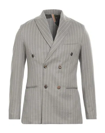 Why Not Brand Man Blazer Light Grey Size 44 Polyester, Viscose, Elastane