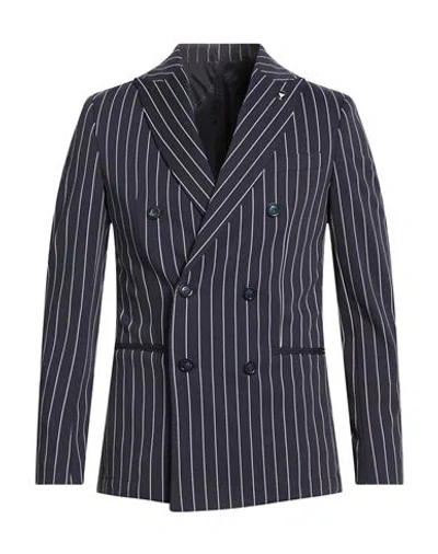 Why Not Brand Man Blazer Midnight Blue Size 38 Cotton, Polyamide, Elastane