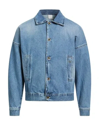 Why Not Brand Man Denim Outerwear Blue Size Xxl Cotton