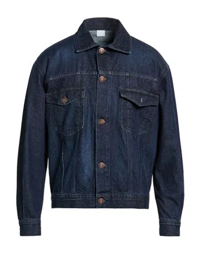 Why Not Brand Man Denim Outerwear Blue Size Xxl Cotton