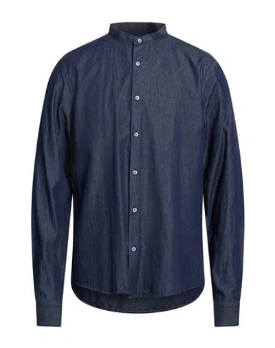 Why Not Brand Man Denim Shirt Blue Size Xl Cotton