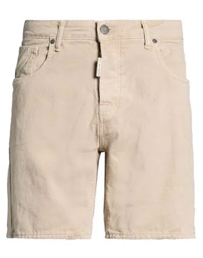 Why Not Brand Man Denim Shorts Sand Size 34 Cotton In Neutral