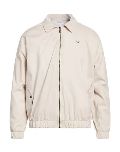 Why Not Brand Man Jacket Beige Size L Cotton, Nylon, Elastane In Neutral