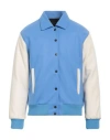 Why Not Brand Man Jacket Light Blue Size M Polyester