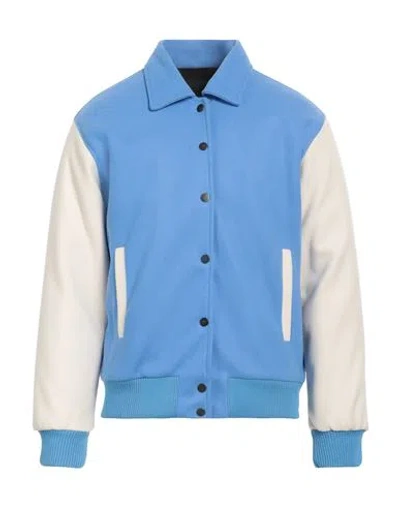 Why Not Brand Man Jacket Light Blue Size M Polyester