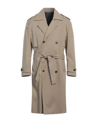 Why Not Brand Man Overcoat & Trench Coat Sand Size 1 Cotton, Elastane In Beige