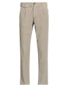 Why Not Brand Man Pants Beige Size 28 Cotton, Elastane In Gray