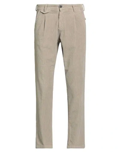 Why Not Brand Man Pants Beige Size 28 Cotton, Elastane In Gray