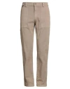 Why Not Brand Man Pants Beige Size 38 Cotton, Elastane In Brown