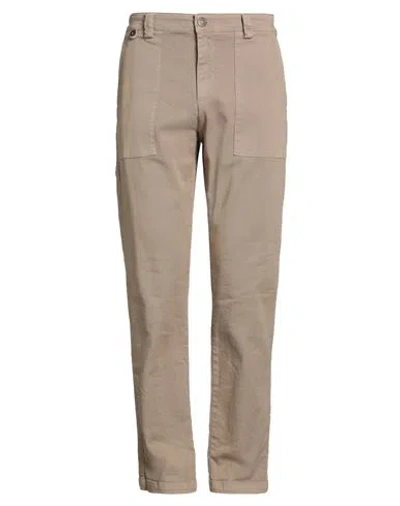 Why Not Brand Man Pants Beige Size 38 Cotton, Elastane In Brown