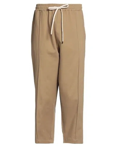 Why Not Brand Man Pants Camel Size Xl Cotton, Elastane In Beige