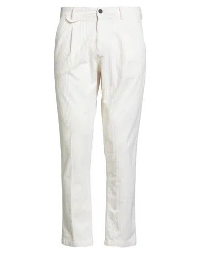 Why Not Brand Man Pants Cream Size 34 Cotton, Elastane In Neutral