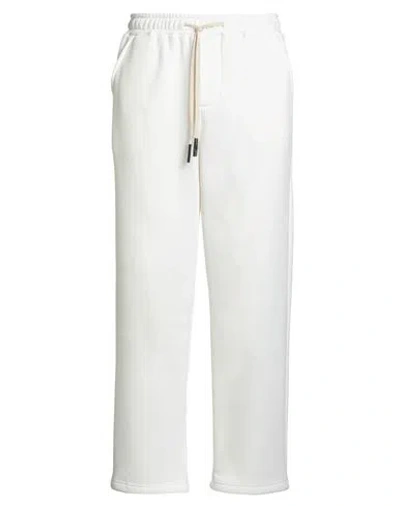 Why Not Brand Man Pants Cream Size Xl Cotton, Polyester In White
