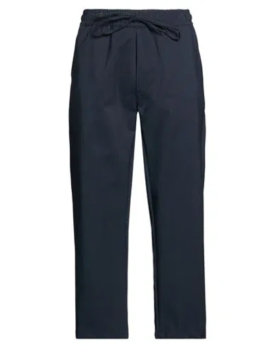 Why Not Brand Man Pants Midnight Blue Size M Cotton, Nylon, Elastane In Black