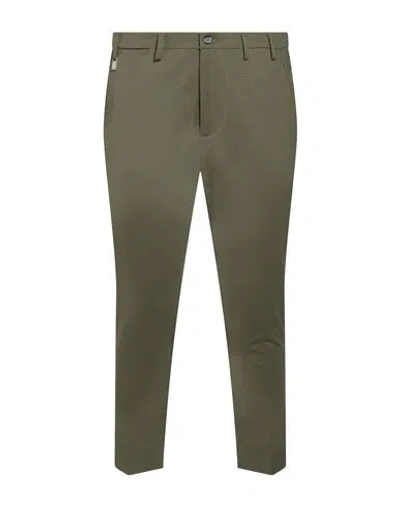 Why Not Brand Man Pants Military Green Size 36 Cotton, Polyamide, Elastane In Gray