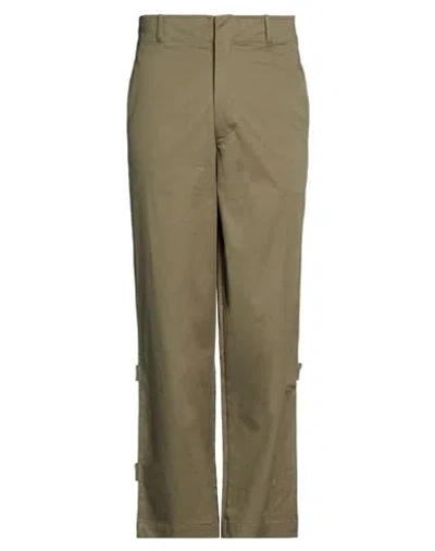 Why Not Brand Man Pants Military Green Size S Cotton, Nylon, Elastane