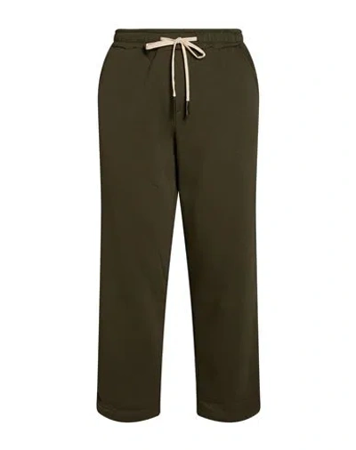 Why Not Brand Man Pants Military Green Size S Cotton, Polyester