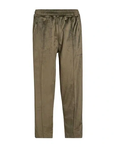 Why Not Brand Man Pants Military Green Size Xl Polyester, Elastane