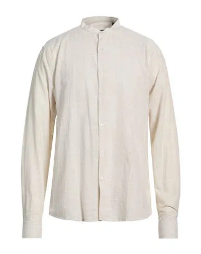 Why Not Brand Man Shirt Beige Size L Linen In Neutral