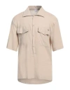 Shop Why Not Brand Man Shirt Beige Size L Linen, Viscose